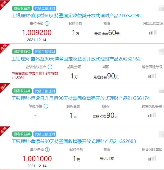 工商银行理财7天收益选哪个安全,工商银行理财产品怎么看每日收益