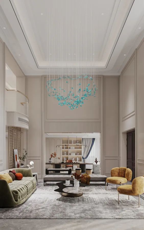 别墅挑空客厅怎么介绍,挑空客厅豪宅