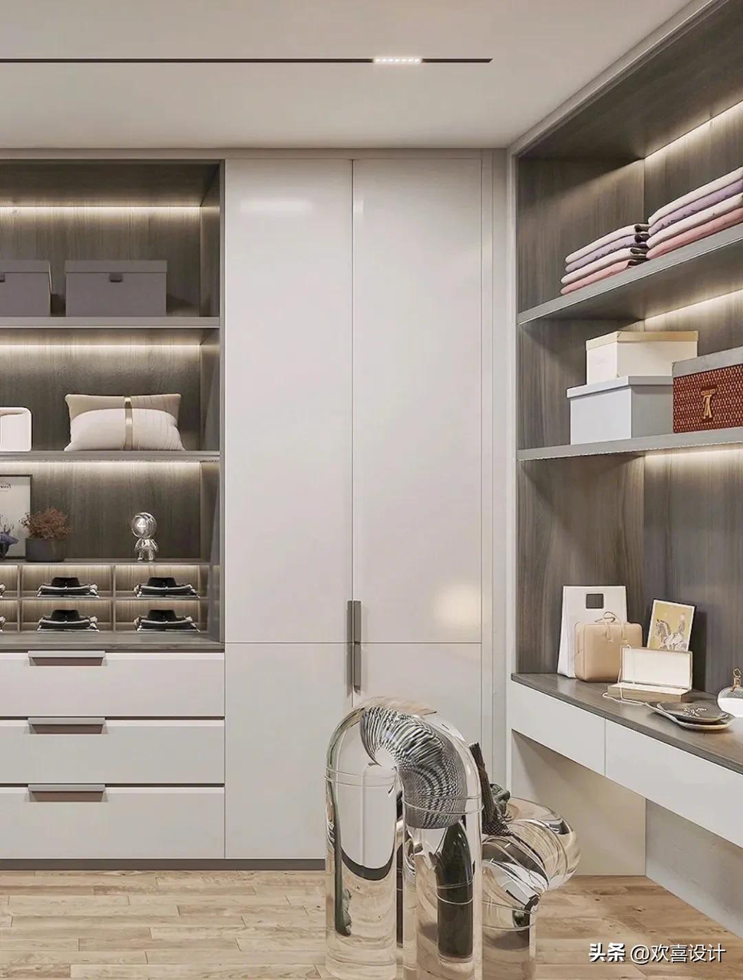 衣帽间门效果图大全2020款,30款衣帽间分享
