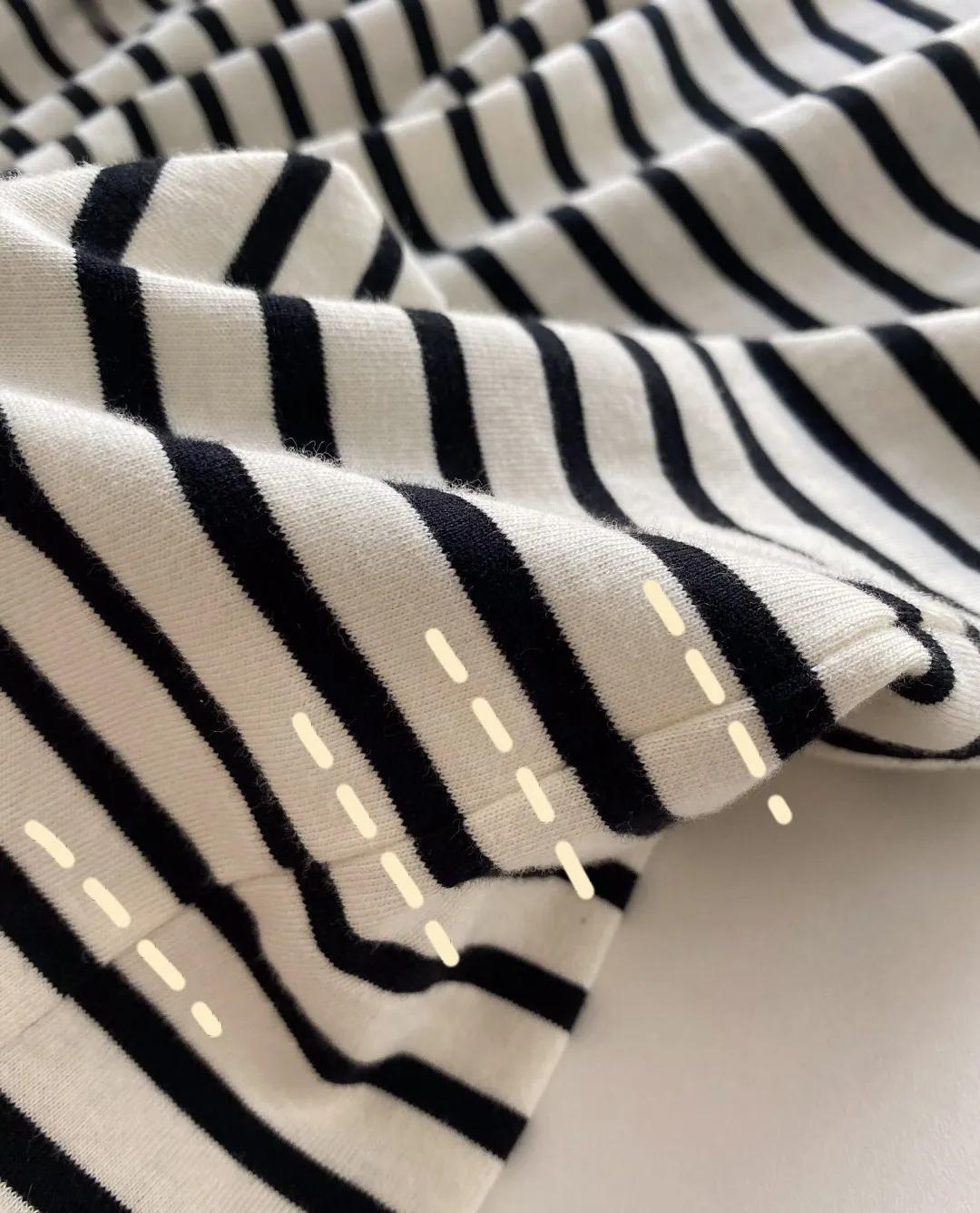 韩系短袖女显瘦,宋慧乔条纹衫短袖