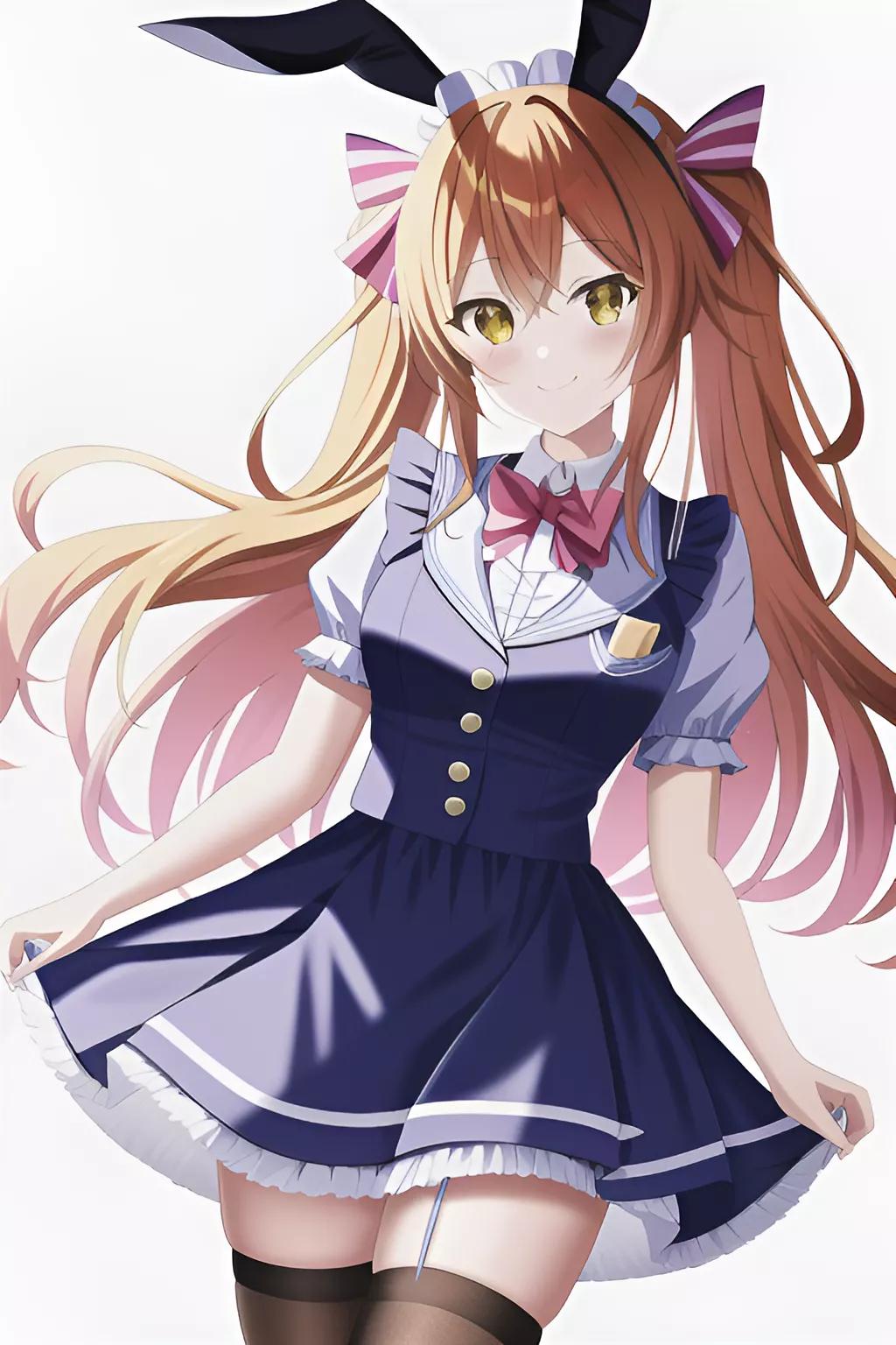 ai绘画二次元壁纸超清美女,ai绘画兔女孩动态壁纸