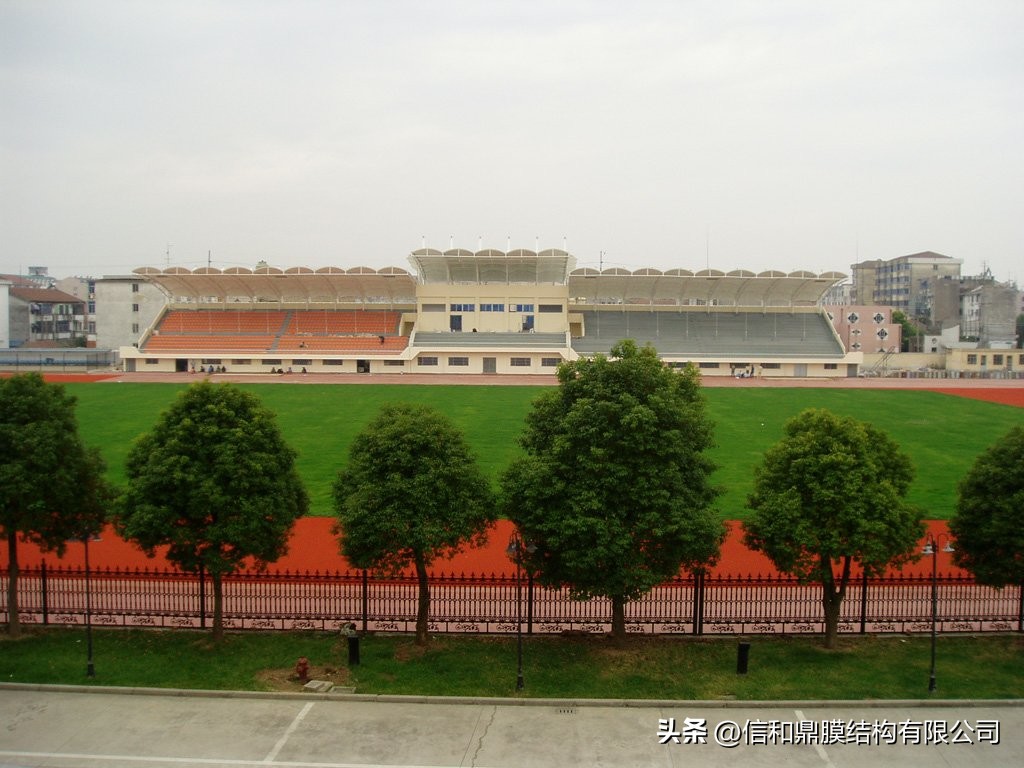 大连膜结构景观棚价格,大连膜结构体育场看台