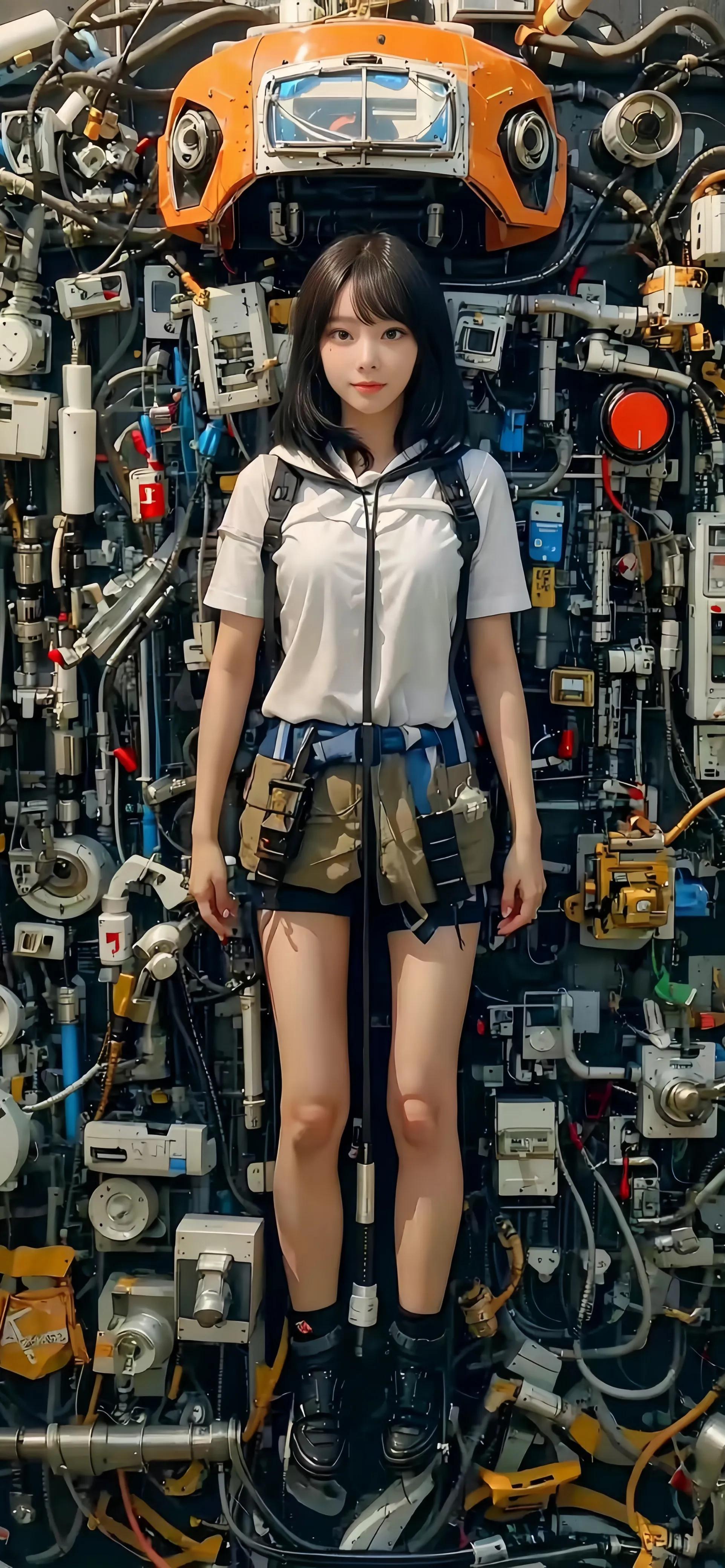 机械感十足的少女壁纸,机械风壁纸动态炫酷