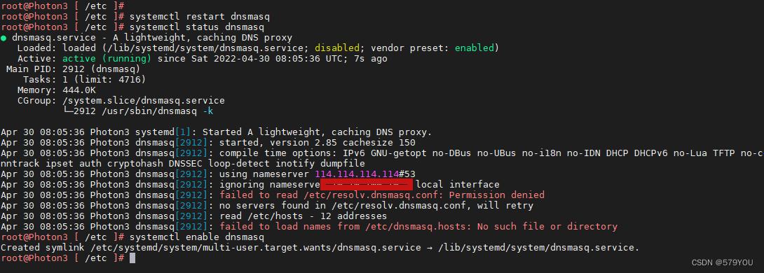 PhotonOS3搭建DNS服务器