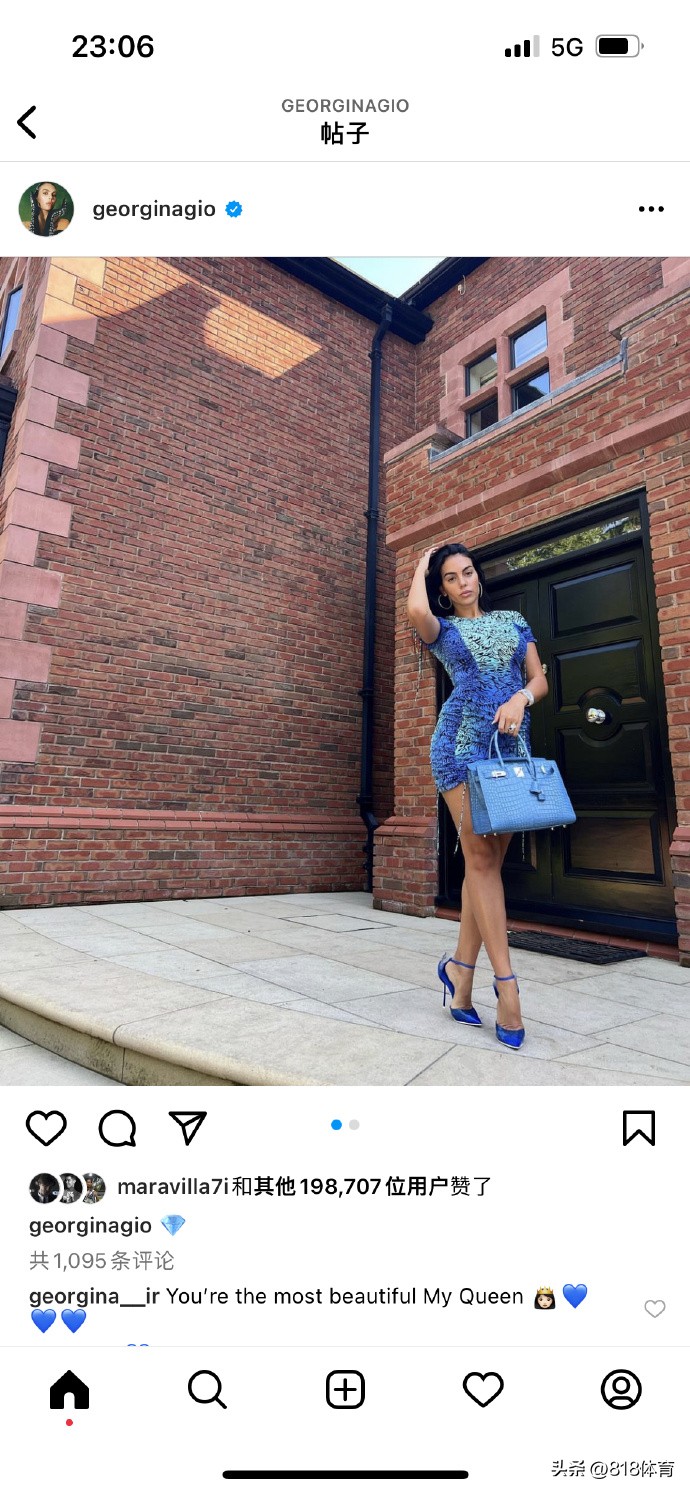 c罗女友乔治娜包包,c罗求婚成功女友手戴钻戒照曝光