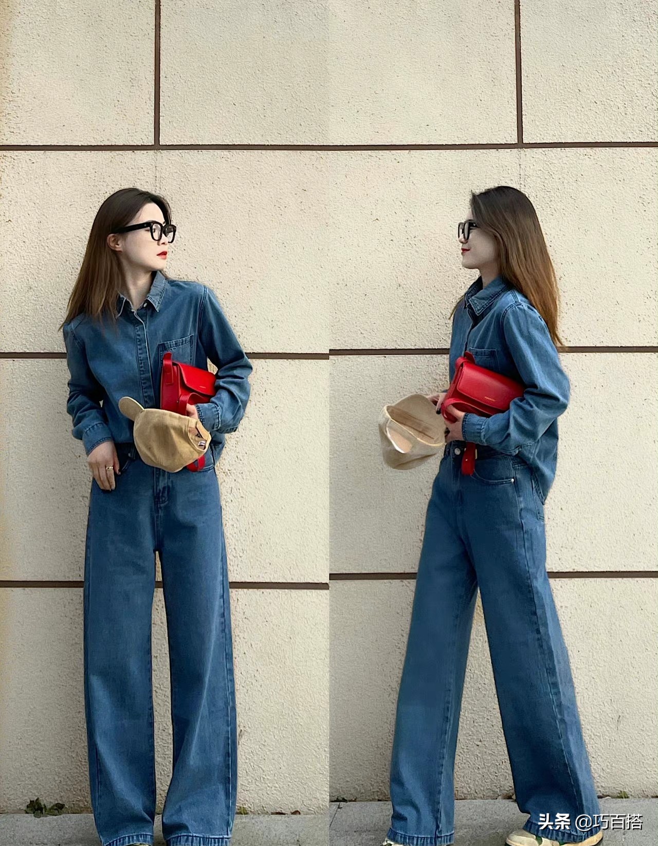 牛仔气质穿搭春季,早春穿牛仔才是真时髦