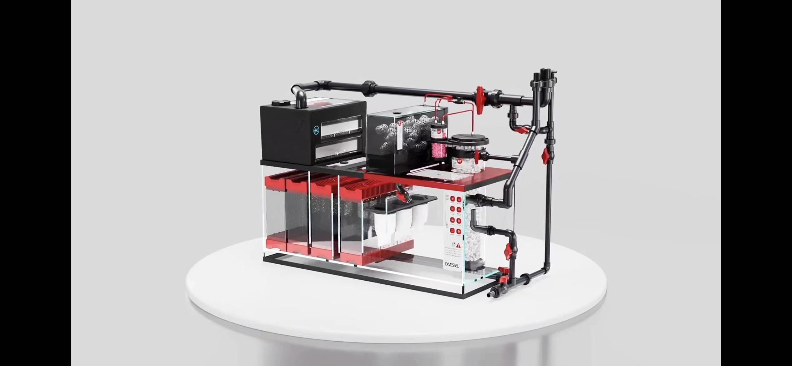 大型观赏鱼池过滤系统,40平鱼池一体化自动过滤系统设备