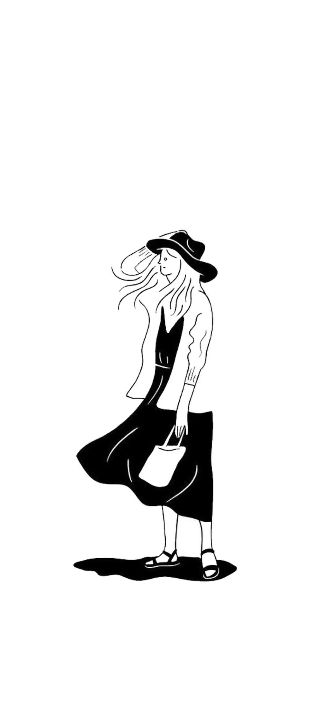 黑白插画鱼图片,黑白插画鱼主题