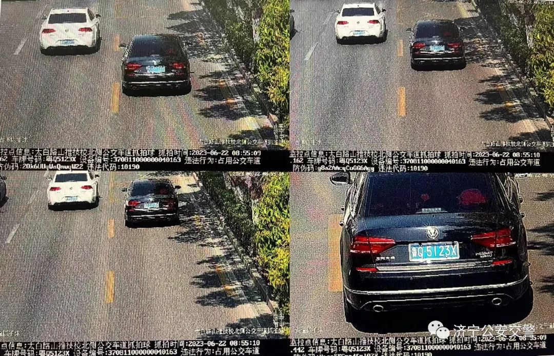 交警严查公交车道占道行为,占用公交专用道的抓拍依据