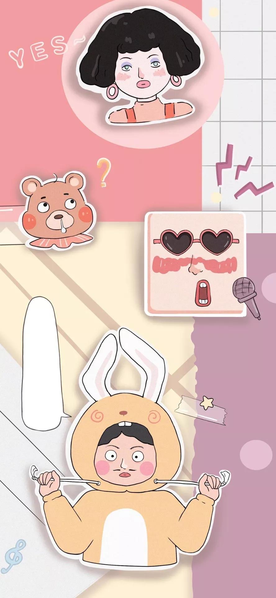 动漫情侣壁纸超清全面屏,可爱的情侣壁纸