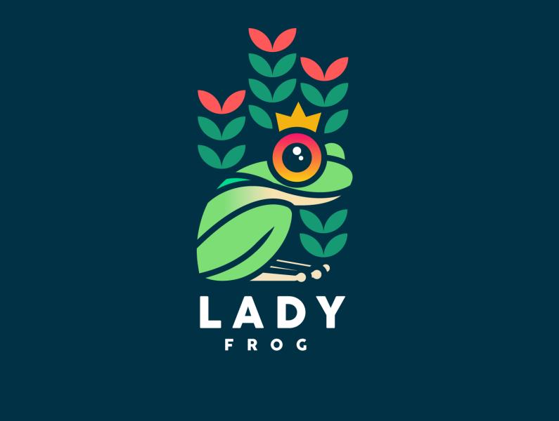 青蛙元素logo设计,蛙标志设计logo