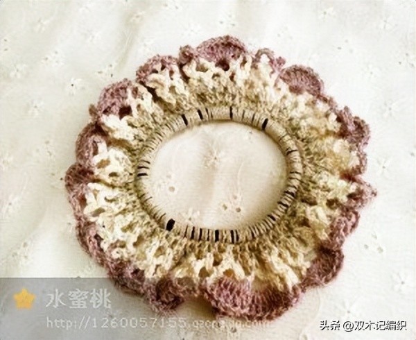 迷你发圈钩编教程,毛线发圈的各种钩法看合集