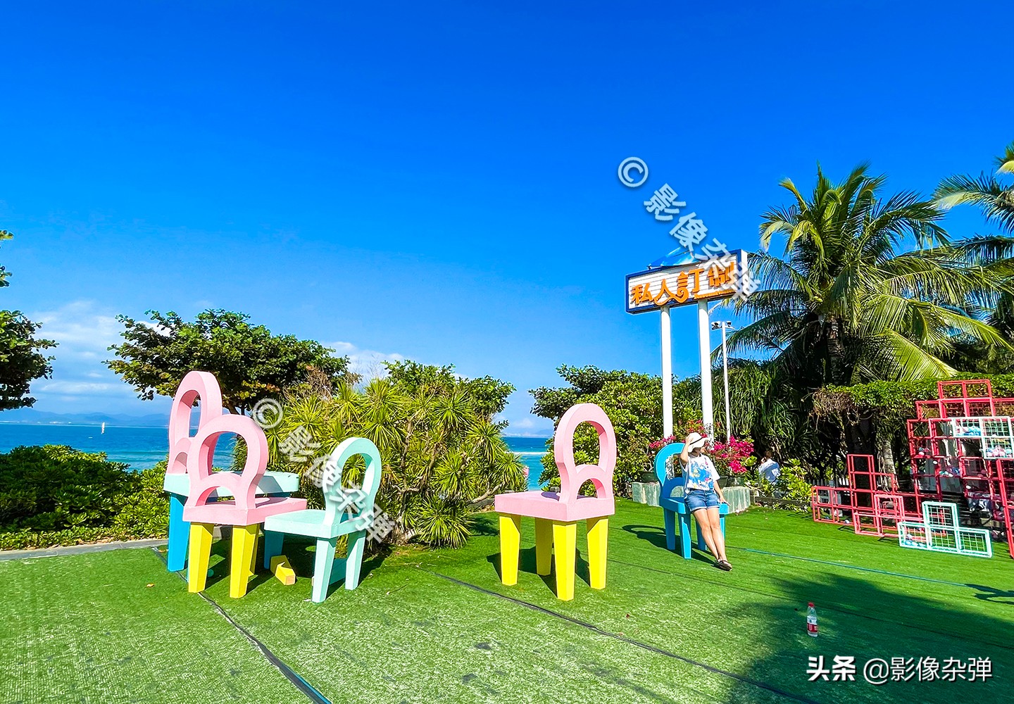 38亿开发的蜈支洲岛，被誉为“中国马尔代夫”，到处是泳装美女