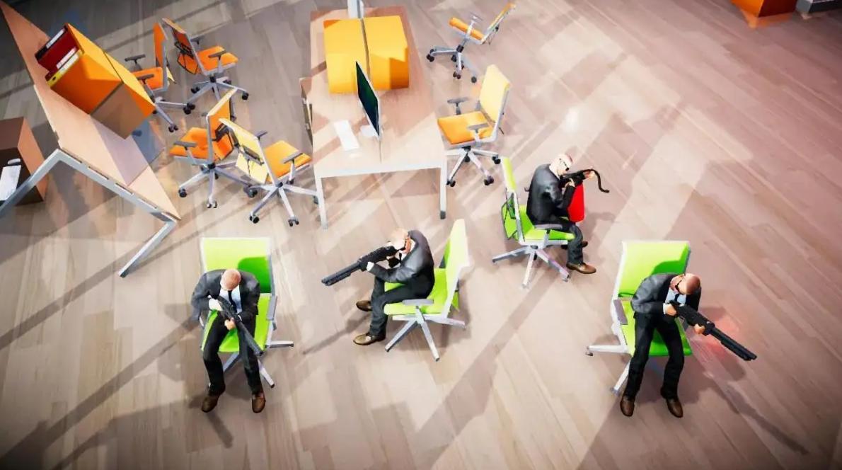 老板在办公室里玩游戏,下班时间办公室玩游戏