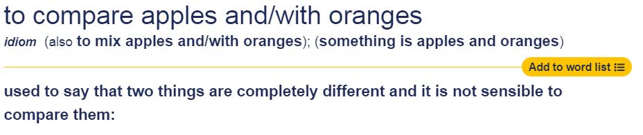applesandoranges含义,applesandoranges是俚语吗