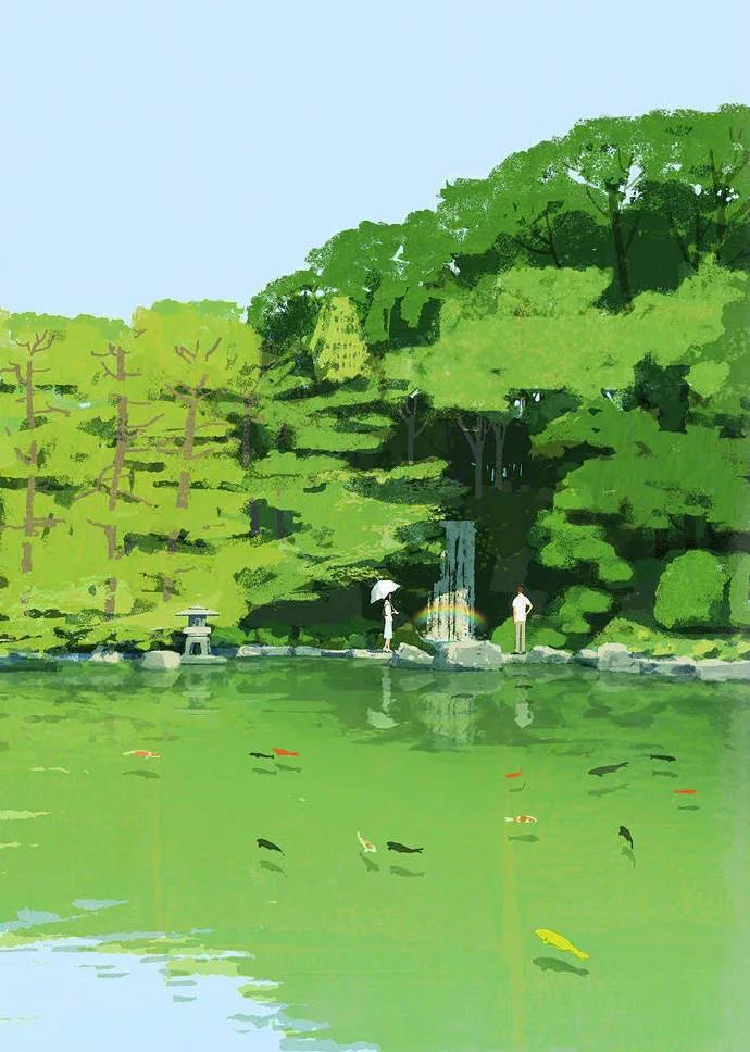 一组极具个人风格的插画,一组很有意境的插画