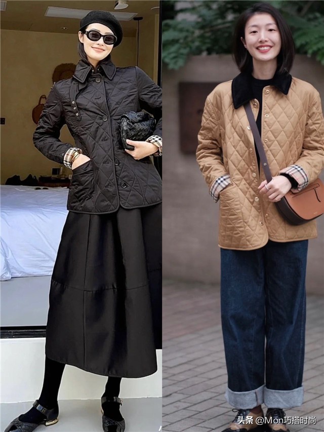 今冬穿奶奶风棉服时髦保暖,奶奶洋气棉衣