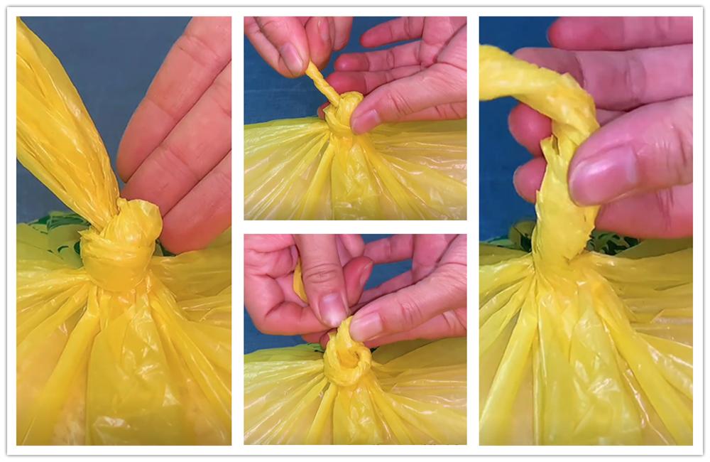 塑料袋不打死结的妙招,塑料袋打结后解不开咋办