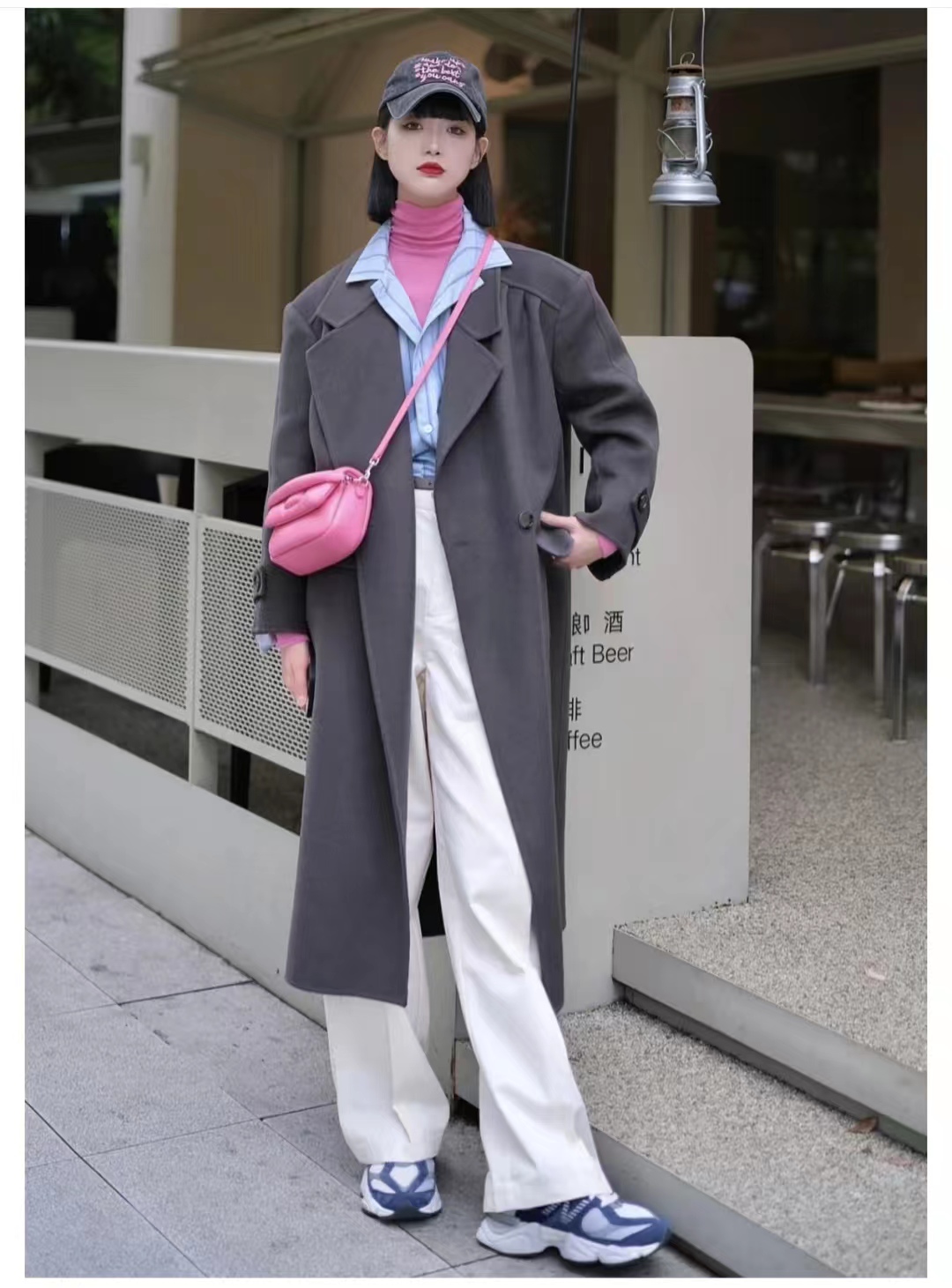 19套长款大衣内搭推荐,层次分明显高显瘦