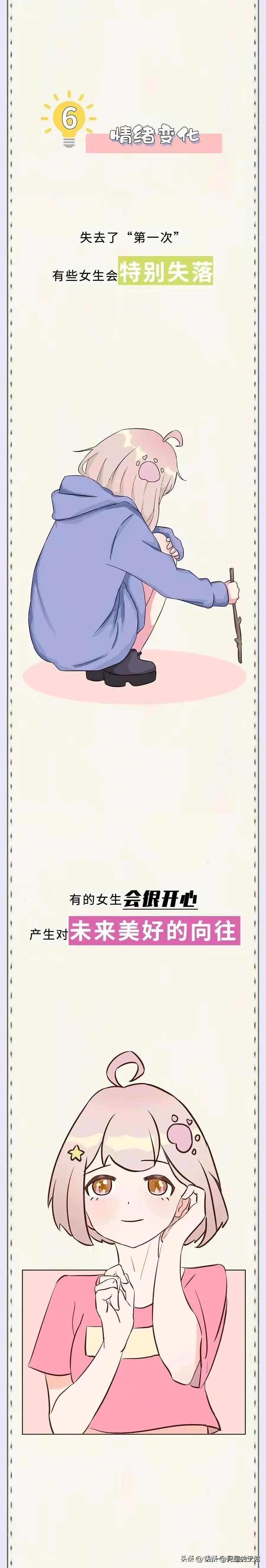 漫画女性成长,漫画女生青春期变化