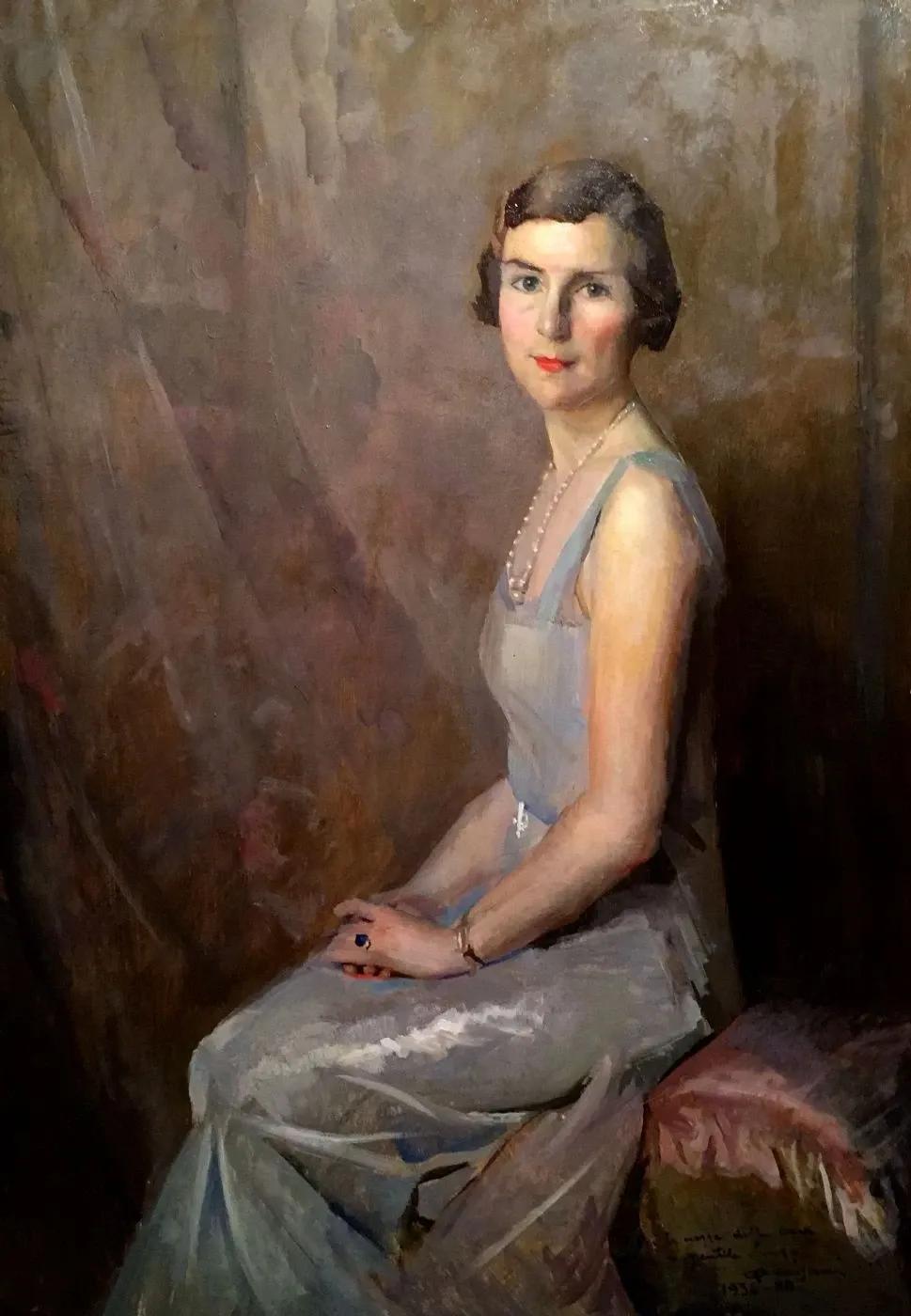 一幅很美的全是女孩子的油画,学院派油画欣赏女孩