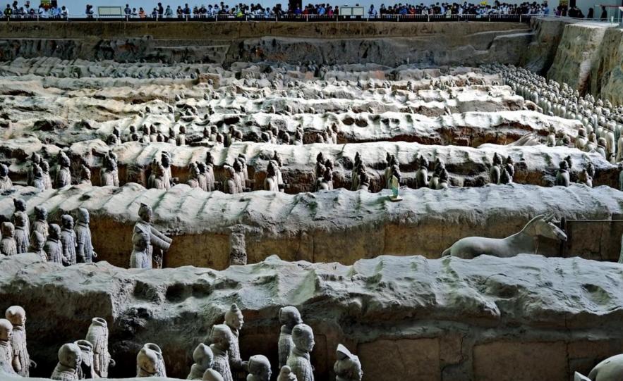 秦始皇兵马俑博物馆logo白底大图,秦始皇兵马俑第一视觉