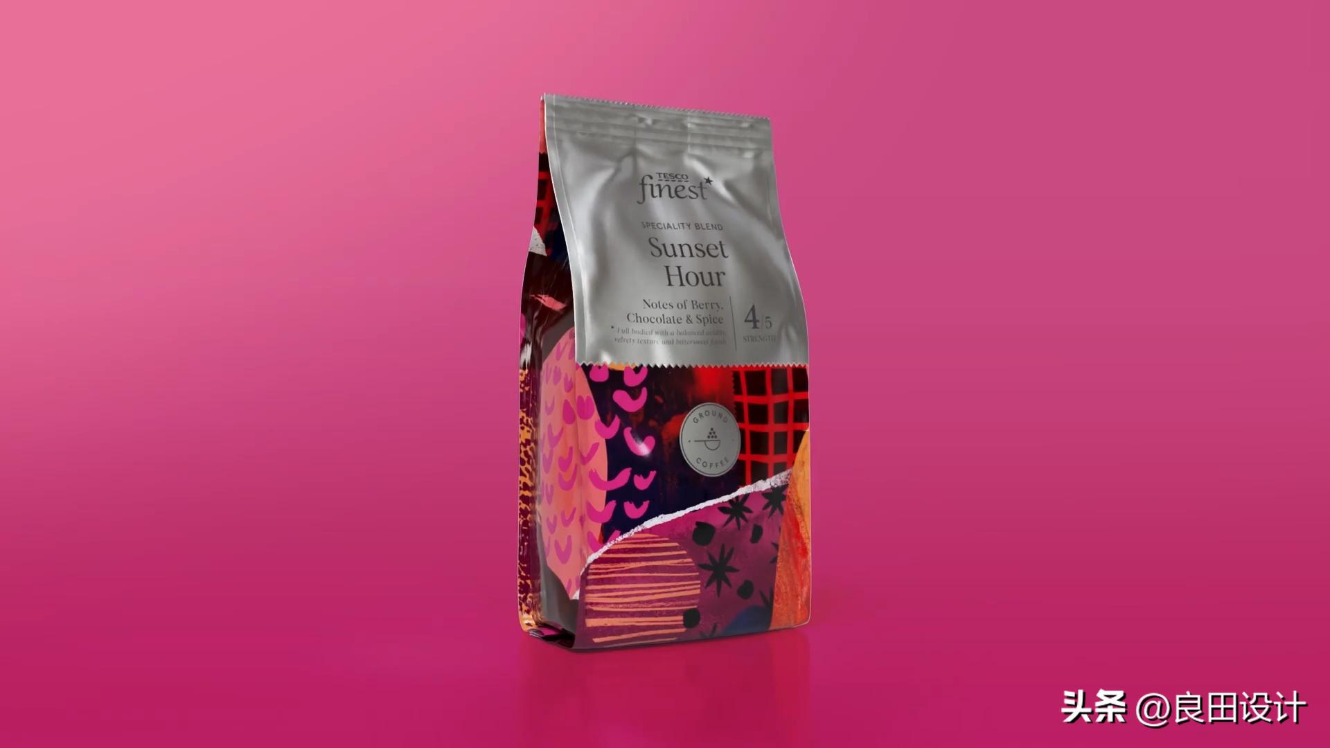 “负担得起的奢侈品”Tesco Finest Coffee 咖啡包装设计