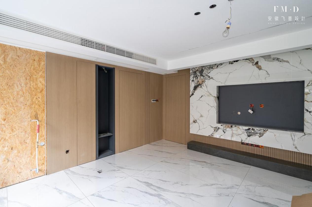 融创精装房客厅改造,融创145平四房两厅两卫装修效果图