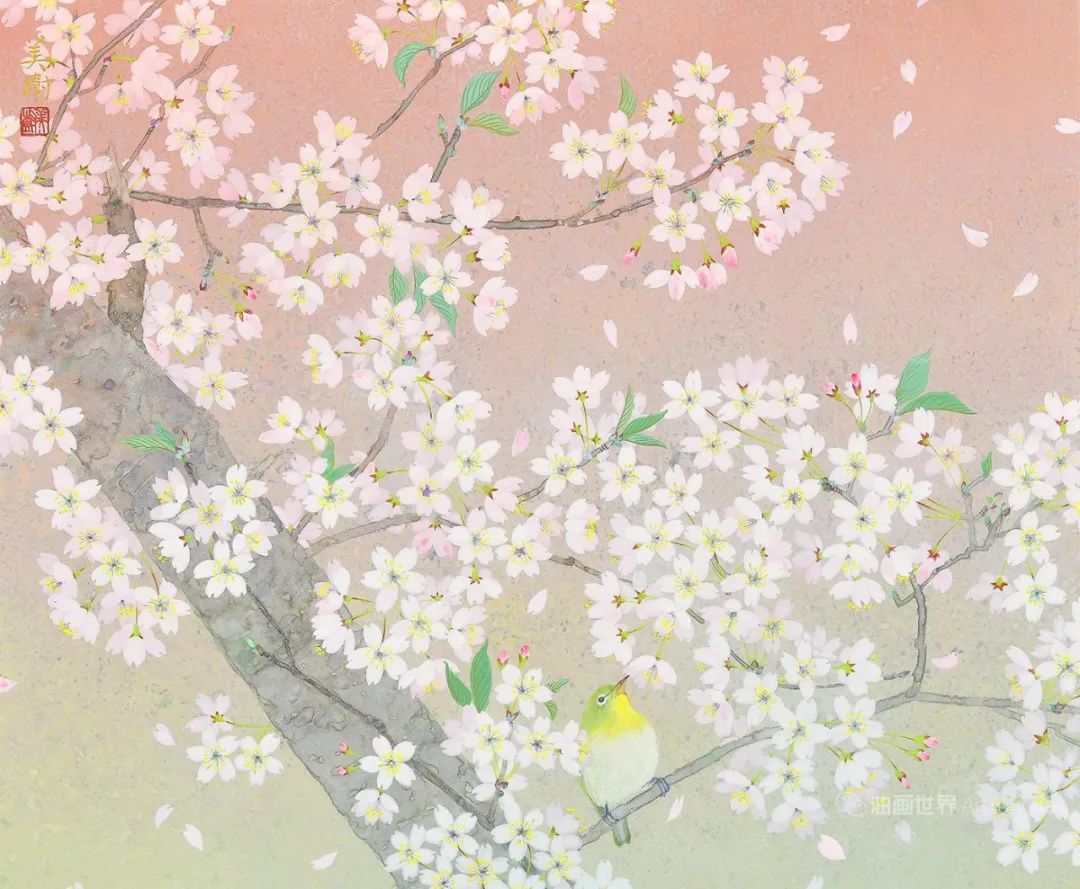 野地美树子手绘油画,日本画家奈良美智作品图