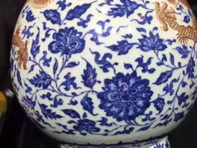 大清嘉庆香草龙纹官窑盘,清三代瓷器龙纹特征