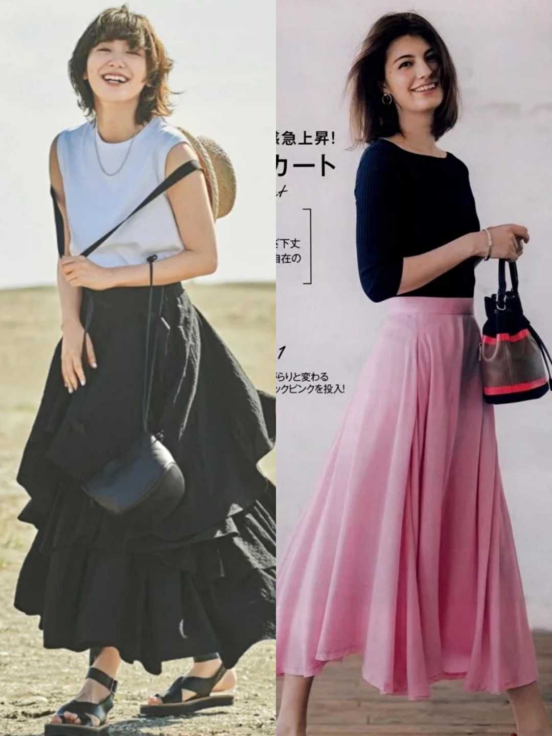 半身裙应该怎么穿才好看,半身裙怎么穿才时髦