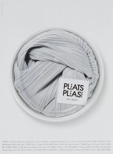 三宅一生品牌海报，设计同样惊艳