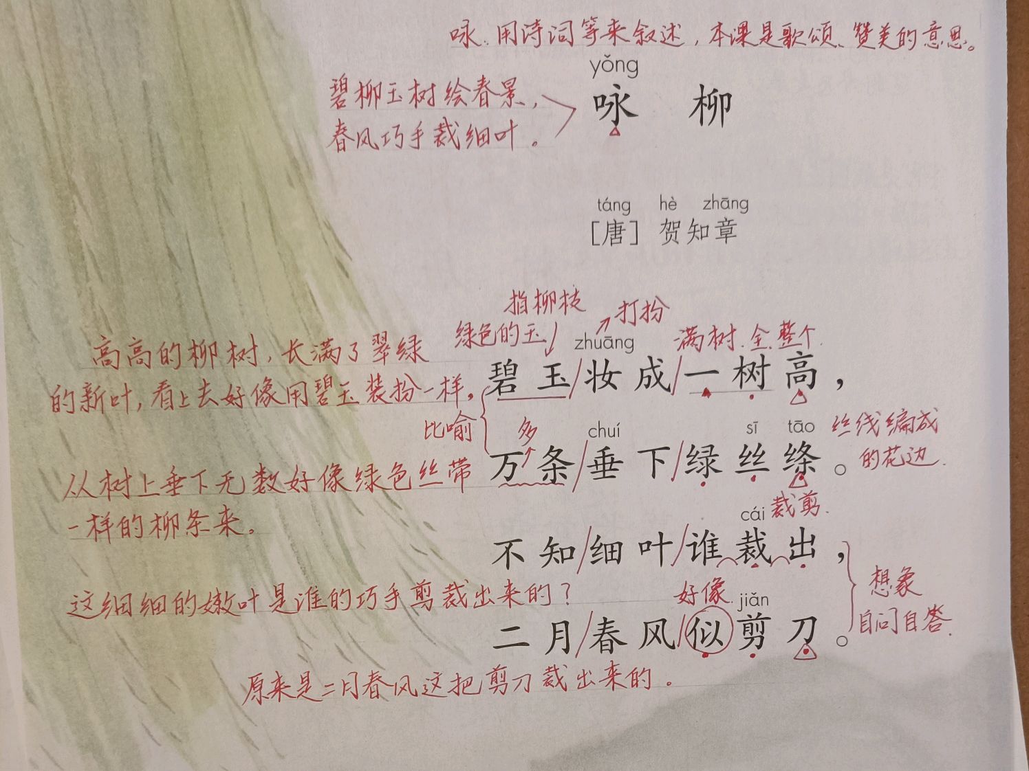 二年级下册语文第一单元重点归纳,语文二年级下册第一单元知识要点