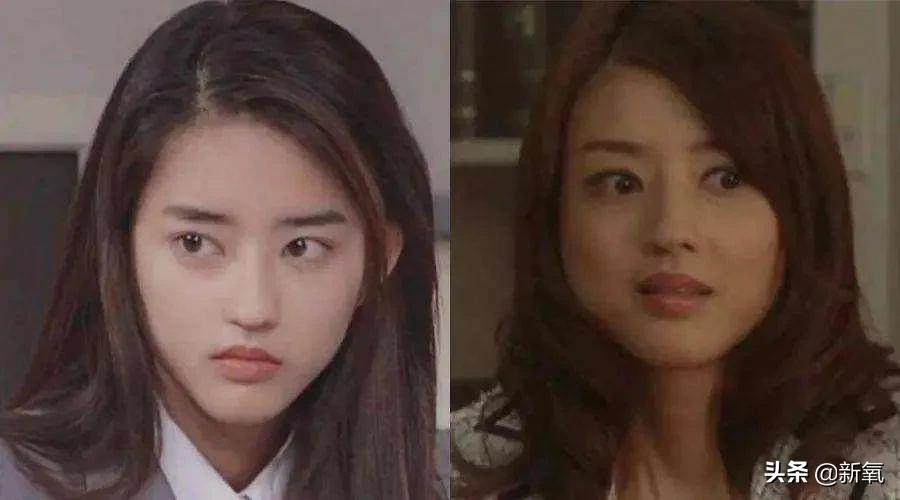 韩素希下颌拐点高,高颧骨韩素希