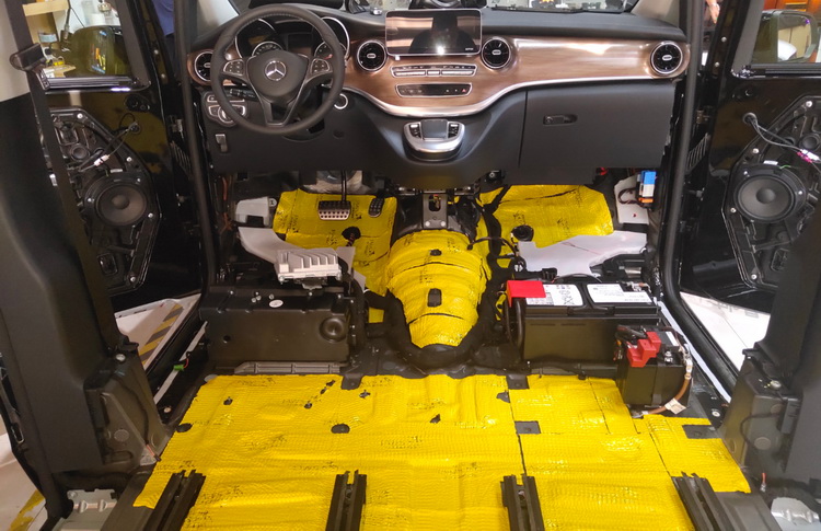 北京奔驰v260隔音改装效果,奔驰v260隔音改装郑州