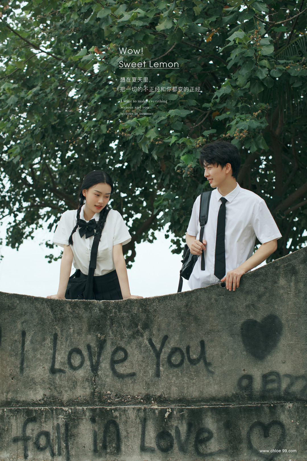 这回拿的是偶像剧男女主剧本，高甜剧情式婚纱照