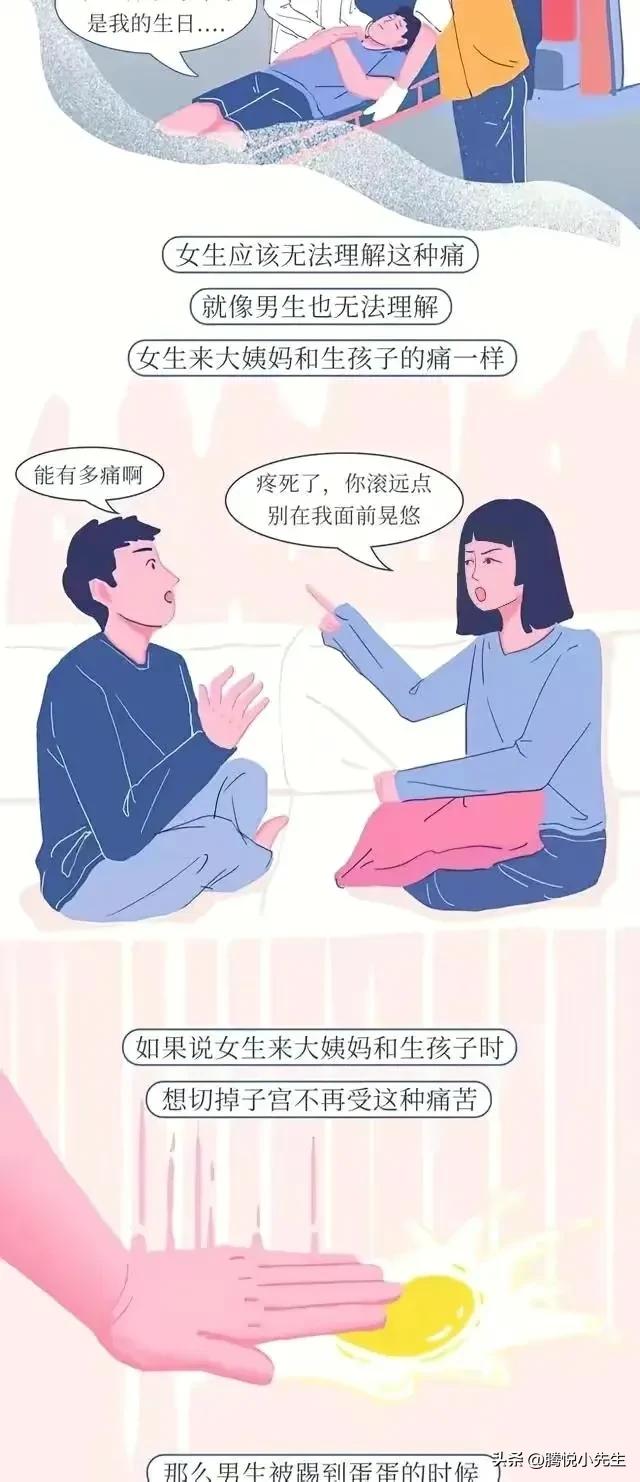 一组漫画告诉你，男生被“踢裆”，究竟有多疼？