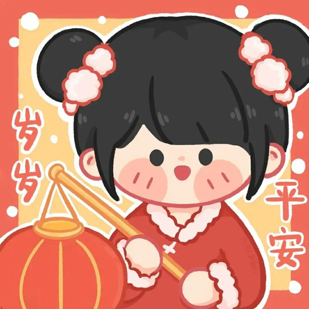 闺蜜跨年头像动漫一人一个,跨年头像女生闺蜜动漫