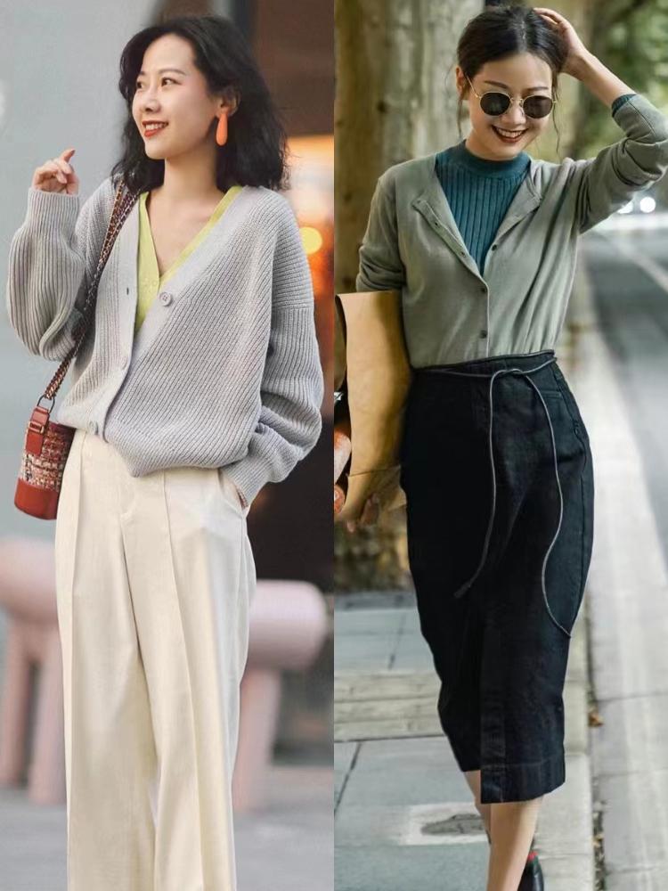 奶奶衫最洋气的搭配,王小骞奶奶衫怎么穿才好看