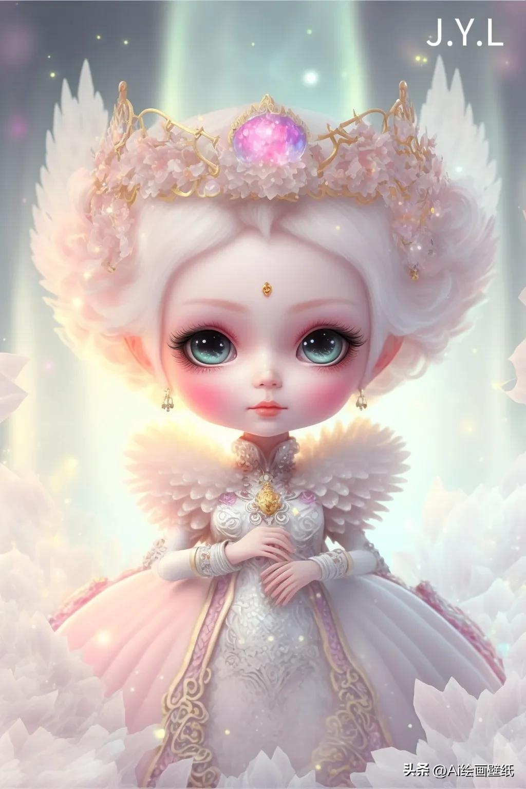AI绘画作品创作【美丽的小公主】