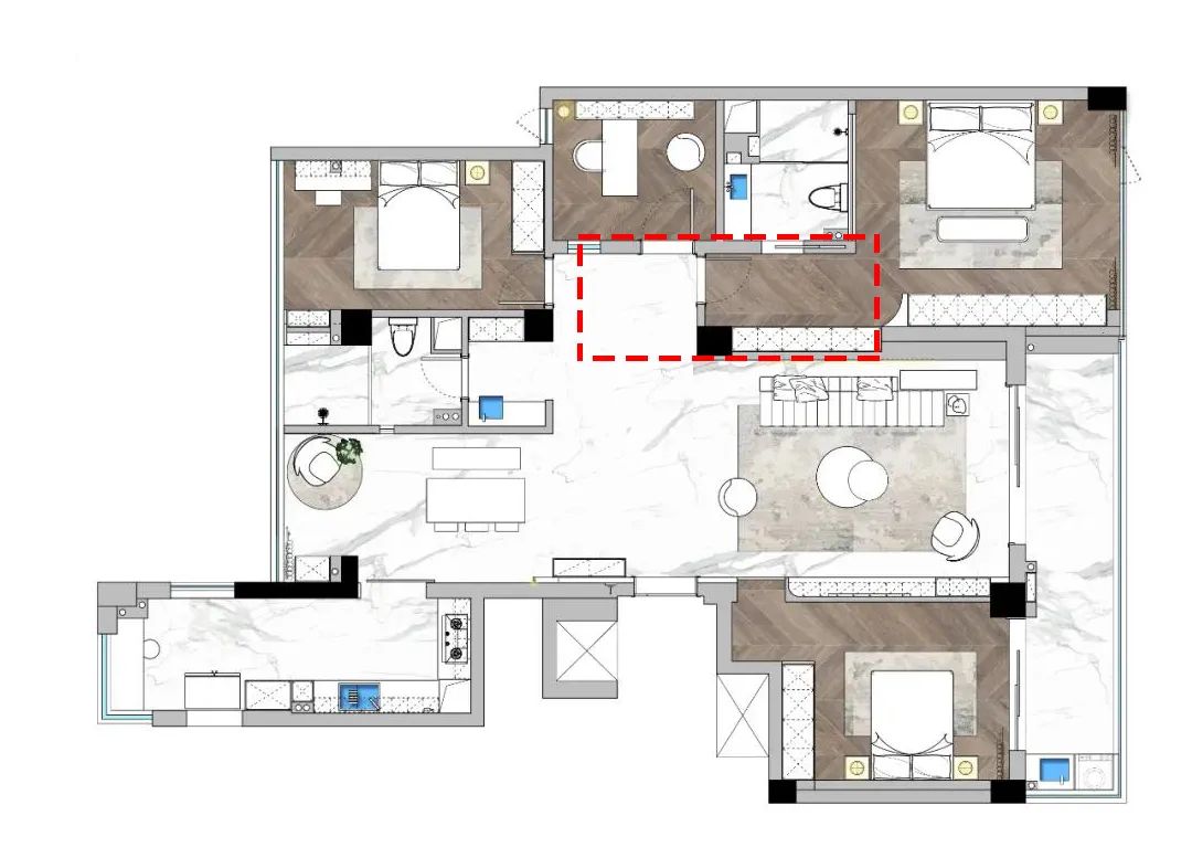 家里过道很长,家里有条长长的过道怎么设计