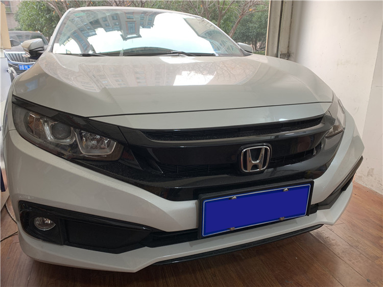 十代思域近光灯换led灯泡效果,思域原厂透镜换led灯如何