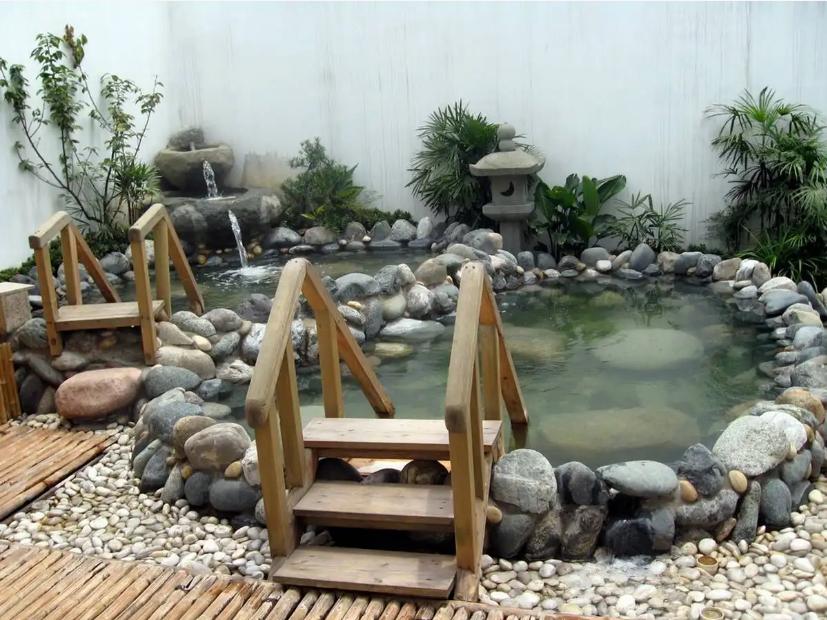 温泉泡池怎么设计,家庭室内温泉泡池尺寸