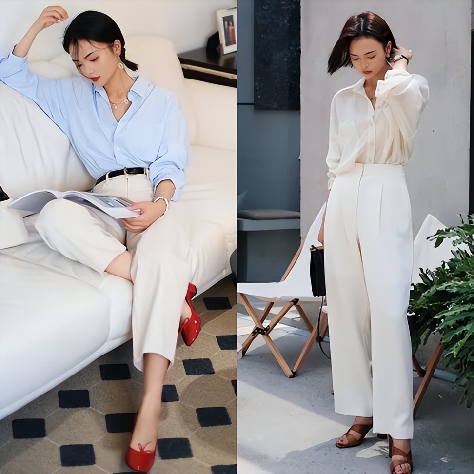 t恤穿搭小心机就是显高显瘦减龄,秋季显瘦内搭t恤