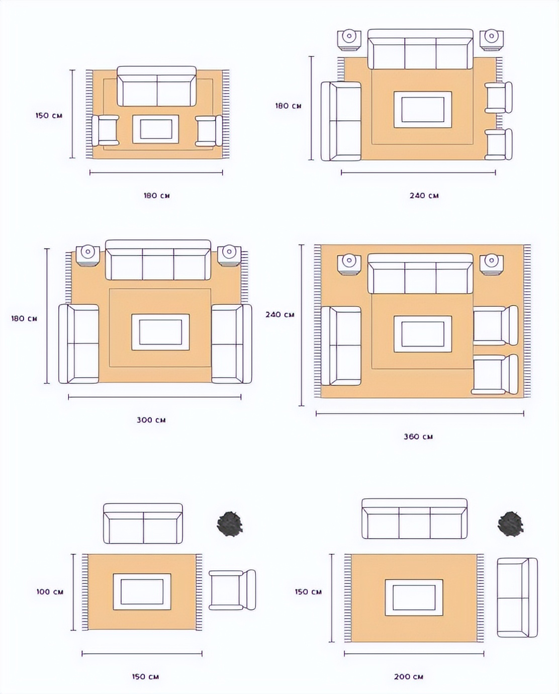 会客厅、客厅尺寸指引！HJSJ-2022”