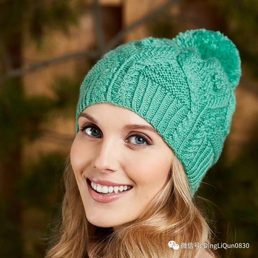 钩冬天帽子图解,冬天针织帽子的织法