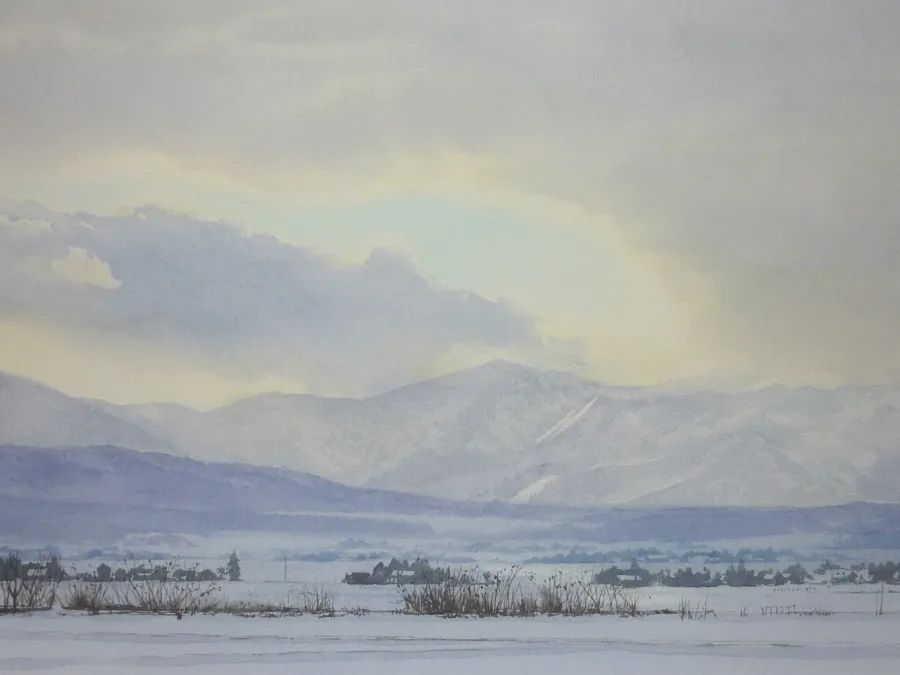 这组水彩风景清新而明亮,充满仙气的水彩世界