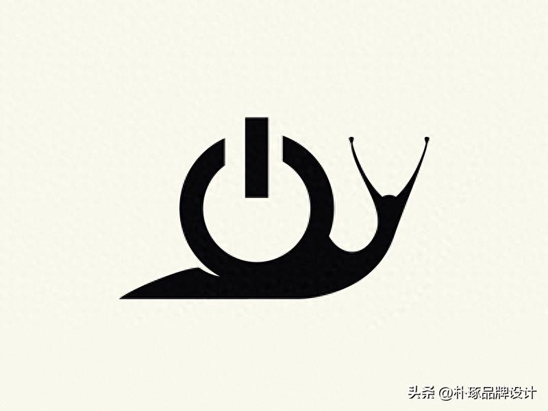 蜗牛创意形象,蜗牛个性创意logo设计