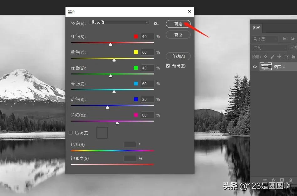ps如何把彩色图片变成黑白图片,ps如何把彩色图片变成黑白的图片