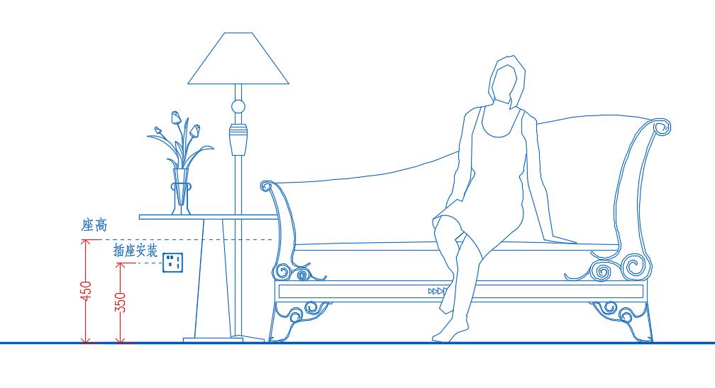 插座安装高度标准一览表,开关插座安装高度的标准对照表